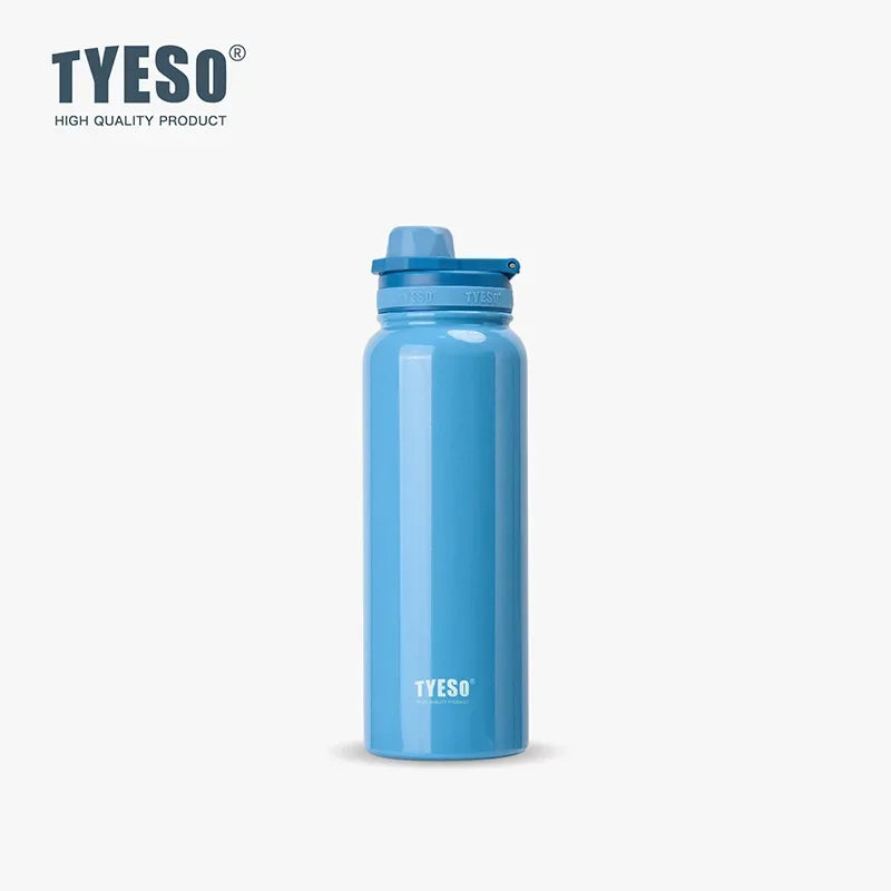 Bouteille isotherme TYESO pour voiture, gourde isolée, gobelet à eau pour les sports de plein air, les voyages, flacons sous vide, tasse thermique en acier inoxydable