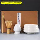 Coffret cadeau - Ensemble de cérémonie du thé japonais Matcha 4/5/6/7 pièces, bol en céramique Chawan, fouet en bambou et cuillère à thé, kit d'outils Matcha pour les amateurs de thé