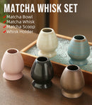 Coffret cadeau Matcha japonais, bol Matcha pour cérémonie du thé, fouet en bambou, broyeur, brosses, porte-outils pour le thé, accessoires pour le thé