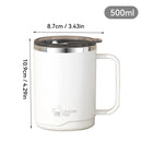 Gourde Thermos 500 ml avec Poignée – Café, Thé & Matcha | Idée Cadeau Homme Noël & Anniversaire
