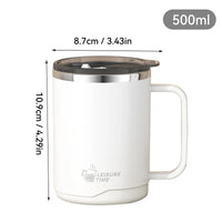 Gourde Thermos 500 ml avec Poignée – Café, Thé & Matcha | Idée Cadeau Homme Noël & Anniversaire