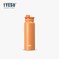 Bouteille isotherme TYESO pour voiture, gourde isolée, gobelet à eau pour les sports de plein air, les voyages, flacons sous vide, tasse thermique en acier inoxydable
