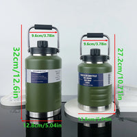 Gourde XXL Isotherme 2L – Grande Capacité en Acier Inoxydable pour Randonnée, Camping, Van Life & Sport