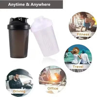 Bouteilles Shaker de 400ML, mélangeur de poudre de protéines, tasses d'eau de Sport, Fitness, salle de sport, tasse de boisson en plastique Portable pour l'extérieur
