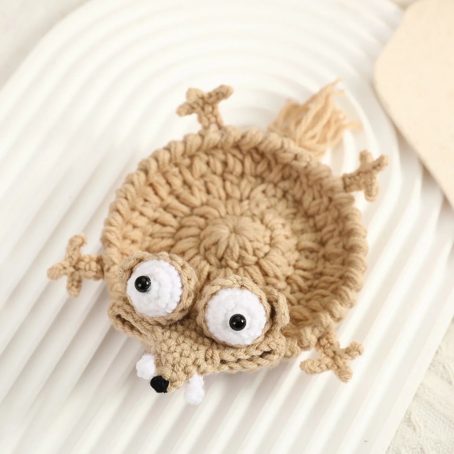 Sous-verres animaux au crochet, mignons tapis de tasse tricotés, idée cadeau original