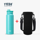 Bouteille isotherme TYESO pour voiture, gourde isolée, gobelet à eau pour les sports de plein air, les voyages, flacons sous vide, tasse thermique en acier inoxydable
