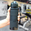 Gourde Shaker Protéines ZORRI – Sans BPA, Écologique, pour Fitness, Musculation, Randonnée et Sport