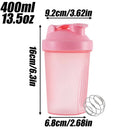 Bouteilles Shaker de 400ML, mélangeur de poudre de protéines, tasses d'eau de Sport, Fitness, salle de sport, tasse de boisson en plastique Portable pour l'extérieur