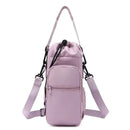 Sac de bouteille d'eau Portable avec sangle réglable, tasses thermiques, housse de protection isolée, poche pour téléphone, sac de voyage pour Sports de plein air