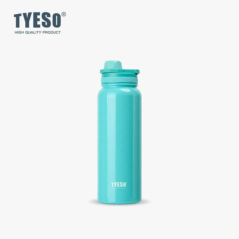 Bouteille isotherme TYESO pour voiture, gourde isolée, gobelet à eau pour les sports de plein air, les voyages, flacons sous vide, tasse thermique en acier inoxydable