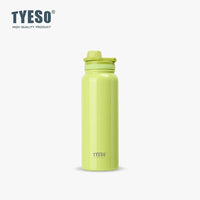 Bouteille isotherme TYESO pour voiture, gourde isolée, gobelet à eau pour les sports de plein air, les voyages, flacons sous vide, tasse thermique en acier inoxydable