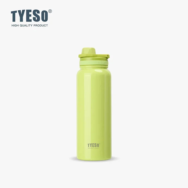 Bouteille isotherme TYESO pour voiture, gourde isolée, gobelet à eau pour les sports de plein air, les voyages, flacons sous vide, tasse thermique en acier inoxydable