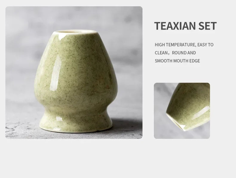 Coffret cadeau - Ensemble de cérémonie du thé japonais Matcha 4/5/6/7 pièces, bol en céramique Chawan, fouet en bambou et cuillère à thé, kit d'outils Matcha pour les amateurs de thé