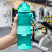Gourde Shaker Protéines ZORRI – Sans BPA, Écologique, pour Fitness, Musculation, Randonnée et Sport