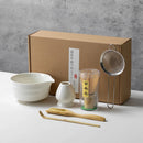 Coffret cadeau - Ensemble de cérémonie du thé japonais Matcha 4/5/6/7 pièces, bol en céramique Chawan, fouet en bambou et cuillère à thé, kit d'outils Matcha pour les amateurs de thé