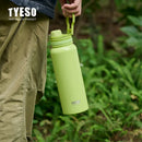 Bouteille isotherme TYESO pour voiture, gourde isolée, gobelet à eau pour les sports de plein air, les voyages, flacons sous vide, tasse thermique en acier inoxydable