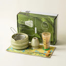 Coffret cadeau - Ensemble Matcha japonais, bol Matcha, outil de pointe de thé, support à moustaches Matcha, 4/7 pièces