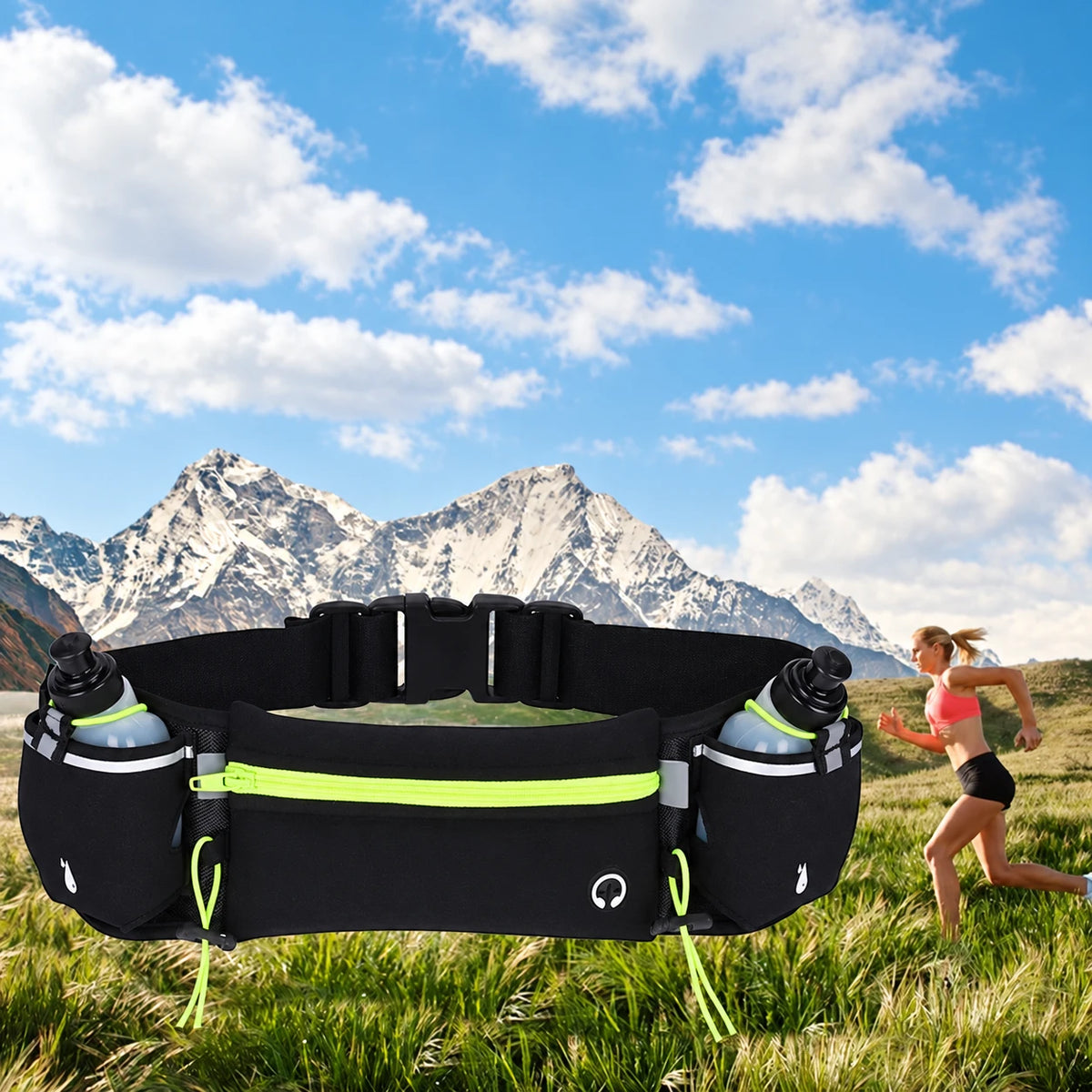 Ceinture hydratation running ZYLO – vue produit 9 – Nova Gourde