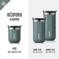 Gourde WACACO isotherme en acier inoxydable à double paroi avec couvercle