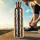 Bouteille d'eau en cuivre isolée anti-fuite, tasse Portable étanche de 800ml pour salle de sport, Camping, voyage, travail d'hydratation