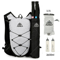 Sac de running trail 2.5 L ultra-léger avec gilet d'hydratation respirant – Compatible poche à eau 1,5 L et gourdes souples 500 ml – Sac de course à pied, trail, marathon, randonnée, jogging et vélo