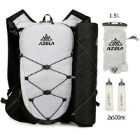 Sac de running trail 2.5 L ultra-léger avec gilet d'hydratation respirant – Compatible poche à eau 1,5 L et gourdes souples 500 ml – Sac de course à pied, trail, marathon, randonnée, jogging et vélo