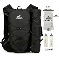 Sac de running trail 2.5 L ultra-léger avec gilet d'hydratation respirant – Compatible poche à eau 1,5 L et gourdes souples 500 ml – Sac de course à pied, trail, marathon, randonnée, jogging et vélo