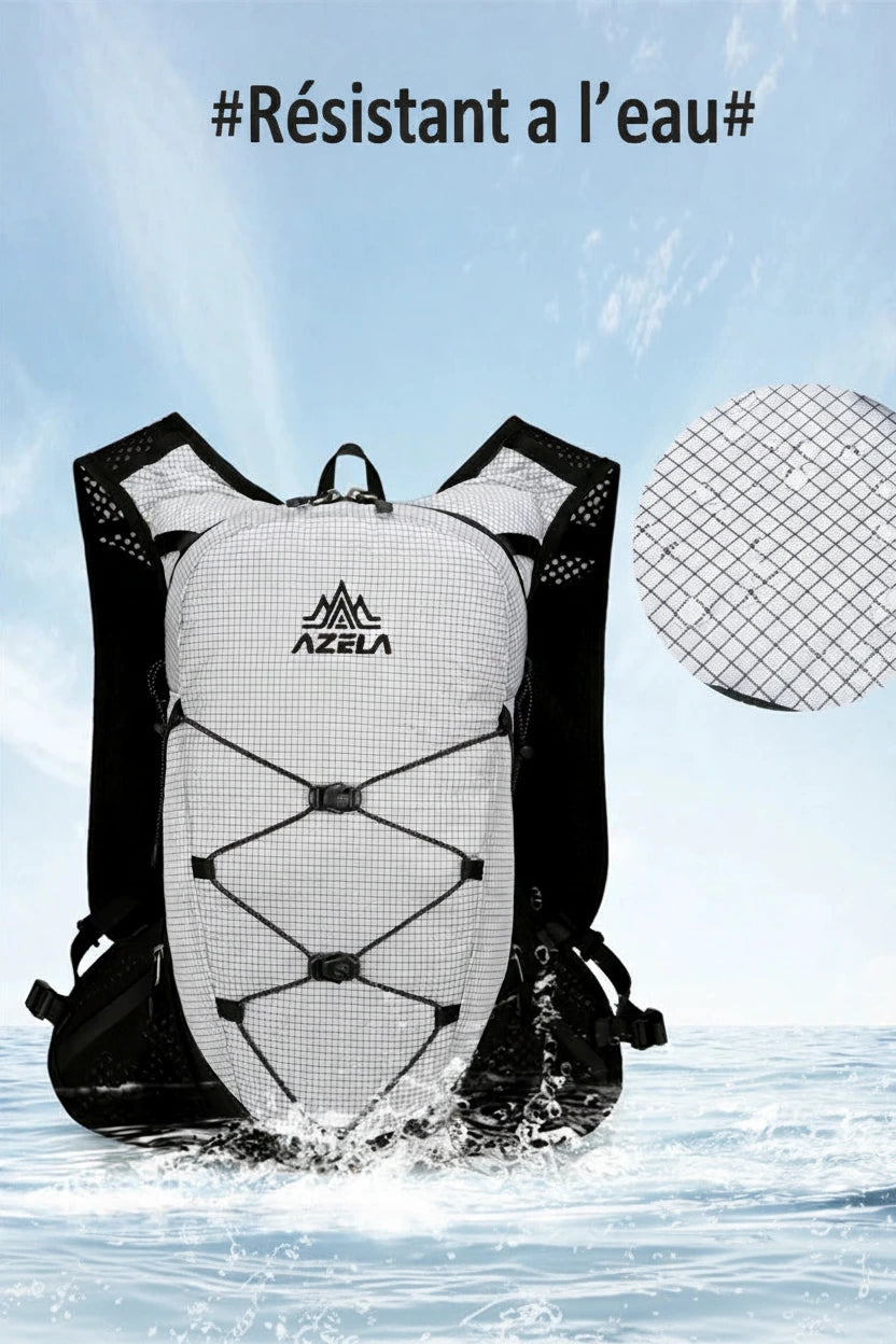 Sac de running trail 2.5 L ultra-léger avec gilet d'hydratation respirant – Compatible poche à eau 1,5 L et gourdes souples 500 ml – Sac de course à pied, trail, marathon, randonnée, jogging et vélo