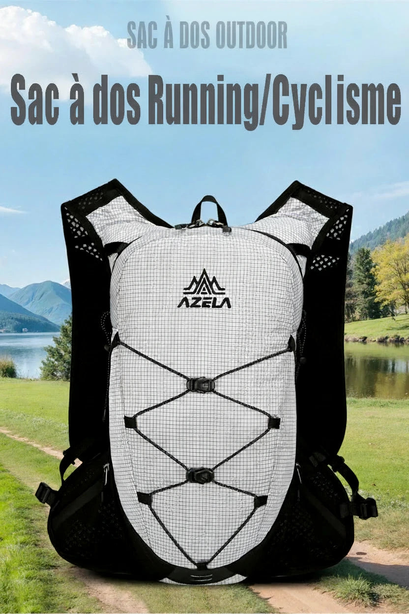 Sac de running trail 2.5 L ultra-léger avec gilet d'hydratation respirant – Compatible poche à eau 1,5 L et gourdes souples 500 ml – Sac de course à pied, trail, marathon, randonnée, jogging et vélo