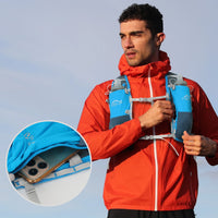 Gilet de course pour femmes et hommes, sangles de poitrine réglables, gilet d'hydratation de course avec flacon souple de 500ml, réfléchissant léger et respirant