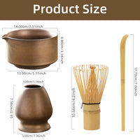 Coffret cadeau Matcha japonais, bol Matcha pour cérémonie du thé, fouet en bambou, broyeur, brosses, porte-outils pour le thé, accessoires pour le thé