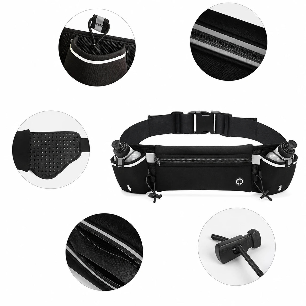 Ceinture hydratation running ZYLO – vue produit 14 – Nova Gourde