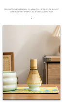 Coffret cadeau - Ensemble Matcha japonais, bol Matcha, outil de pointe de thé, support à moustaches Matcha, 4/7 pièces