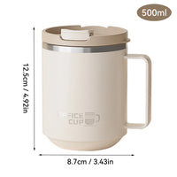 Gourde Thermos 500 ml avec Poignée – Café, Thé & Matcha | Idée Cadeau Homme Noël & Anniversaire