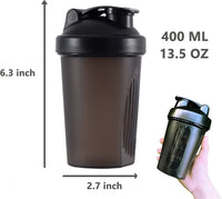 Bouteilles Shaker de 400ML, mélangeur de poudre de protéines, tasses d'eau de Sport, Fitness, salle de sport, tasse de boisson en plastique Portable pour l'extérieur