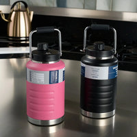 Gourde XXL Isotherme 2L – Grande Capacité en Acier Inoxydable pour Randonnée, Camping, Van Life & Sport