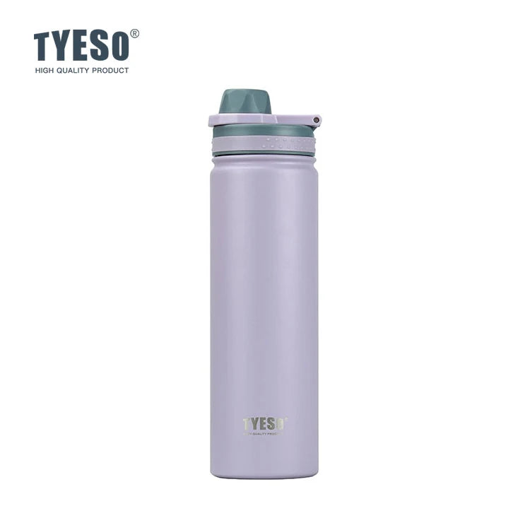 Bouteille isotherme TYESO pour voiture, gourde isolée, gobelet à eau pour les sports de plein air, les voyages, flacons sous vide, tasse thermique en acier inoxydable