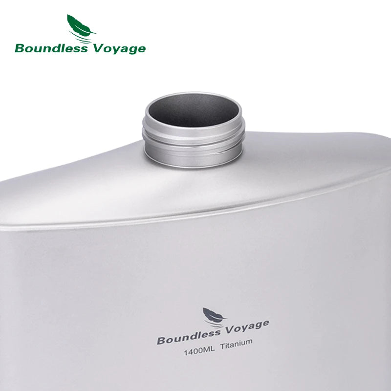 Gourde Titanium 1,4 L Ultra Légère Antifuite | Idée Cadeau Noël & Anniversaire
