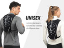 Gilet de course pour femmes et hommes, sangles de poitrine réglables, gilet d'hydratation de course avec flacon souple de 500ml, réfléchissant léger et respirant