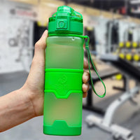 Gourde Shaker Protéines ZORRI – Sans BPA, Écologique, pour Fitness, Musculation, Randonnée et Sport