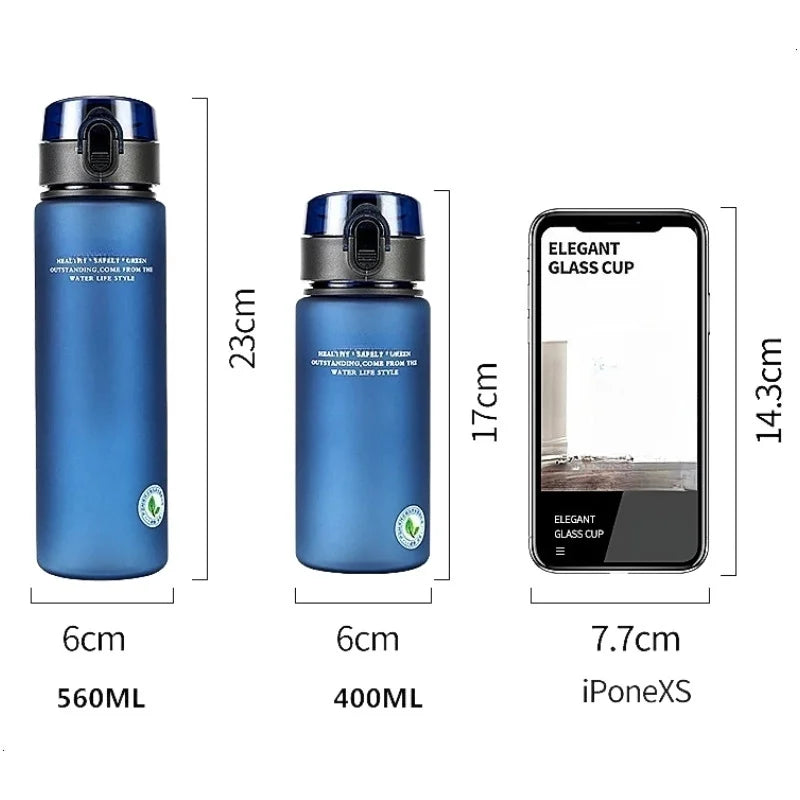 Bouteille d'Eau Portable Sans BPA, de Haute Qualité, pour Randonnée, 400ml, 560ml