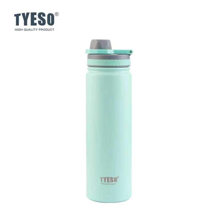 Bouteille isotherme TYESO pour voiture, gourde isolée, gobelet à eau pour les sports de plein air, les voyages, flacons sous vide, tasse thermique en acier inoxydable