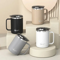 Gourde Thermos 500 ml avec Poignée – Café, Thé & Matcha | Idée Cadeau Homme Noël & Anniversaire