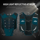 Gilet de course pour femmes et hommes, sangles de poitrine réglables, gilet d'hydratation de course avec flacon souple de 500ml, réfléchissant léger et respirant