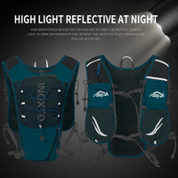 Gilet de course pour femmes et hommes, sangles de poitrine réglables, gilet d'hydratation de course avec flacon souple de 500ml, réfléchissant léger et respirant
