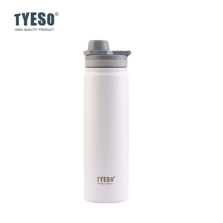 Bouteille isotherme TYESO pour voiture, gourde isolée, gobelet à eau pour les sports de plein air, les voyages, flacons sous vide, tasse thermique en acier inoxydable