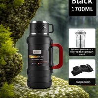 Gourde Thermos avec Gobelet Intégré – Multi-Capacité pour Sport, Randonnée, Camping et Van Life