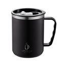 Tasse thermos 400 ml en acier inoxydable double paroi avec poignée et couvercle