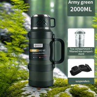 Gourde Thermos avec Gobelet Intégré – Multi-Capacité pour Sport, Randonnée, Camping et Van Life