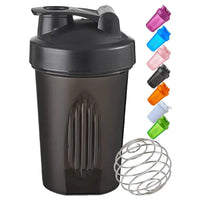 Bouteilles Shaker de 400ML, mélangeur de poudre de protéines, tasses d'eau de Sport, Fitness, salle de sport, tasse de boisson en plastique Portable pour l'extérieur